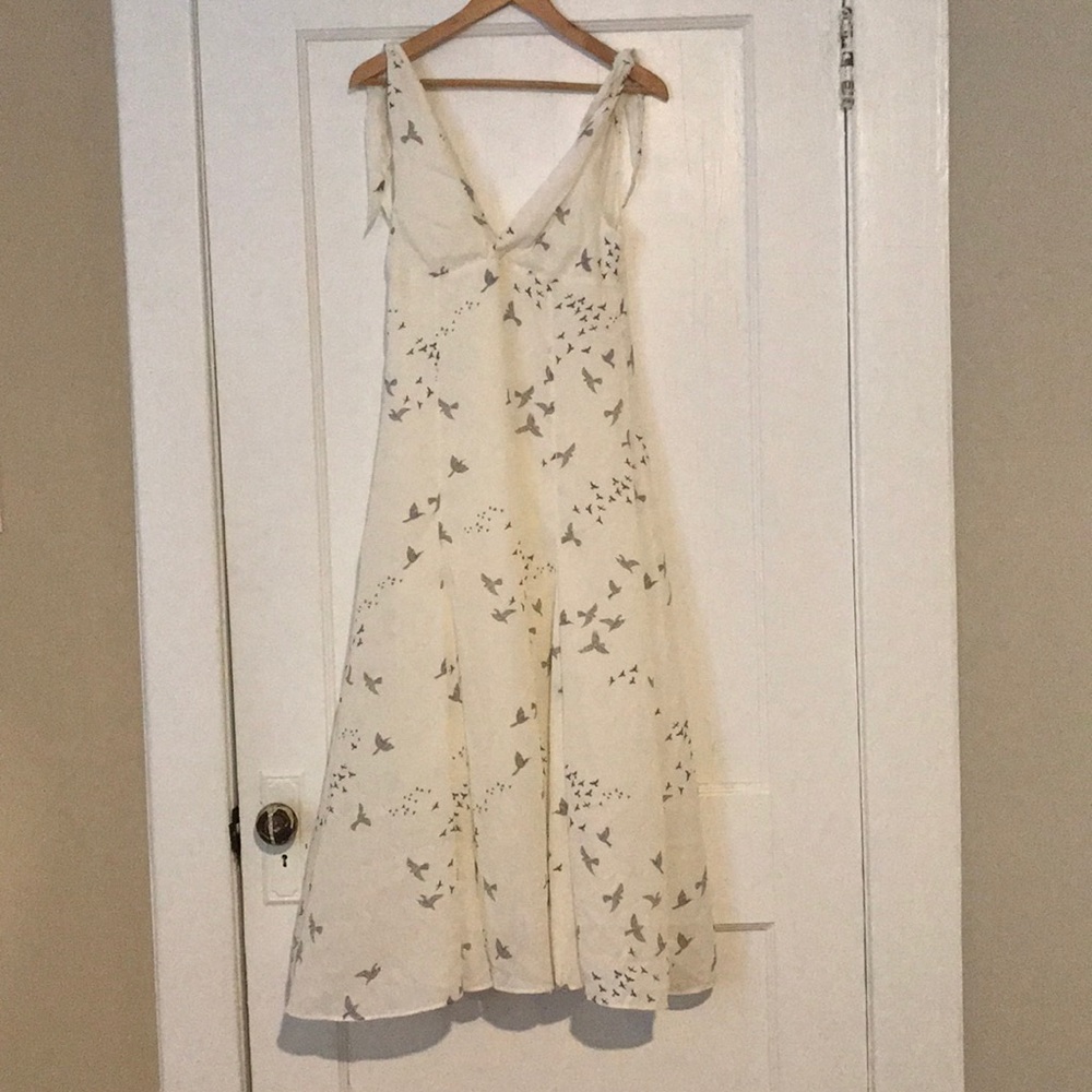 H&M Bird Print Maxi Dress